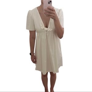 Madewell White Tie Dress